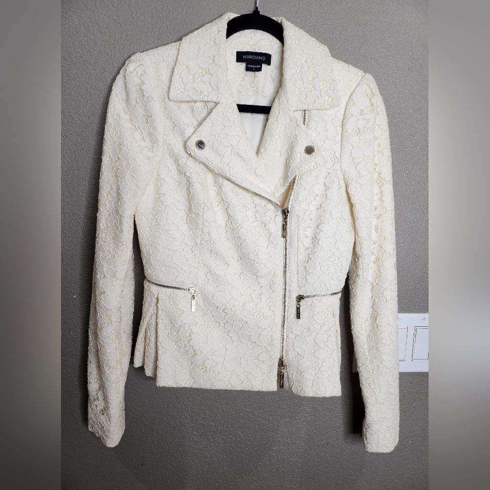 Marciano cream colored lace jacket